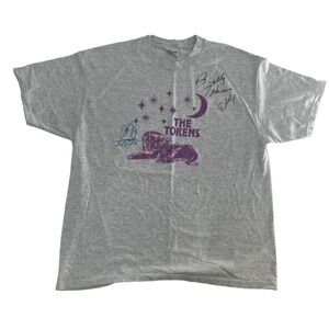 Vintage 90s The Tokens Shirt Mens XL Purple The Lion Sleeps Tonight Band Concert